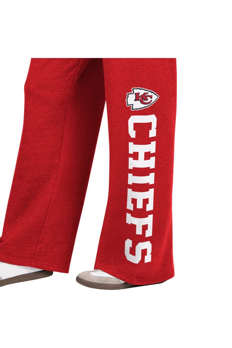 Women's  Starter  Red Kansas City Chiefs Field Wide Leg Sweatpants, Alternate, color, Red