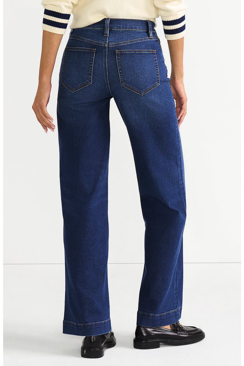 High Rise Wide Leg Denim Jeans, Alternate, color, Royal Indigo