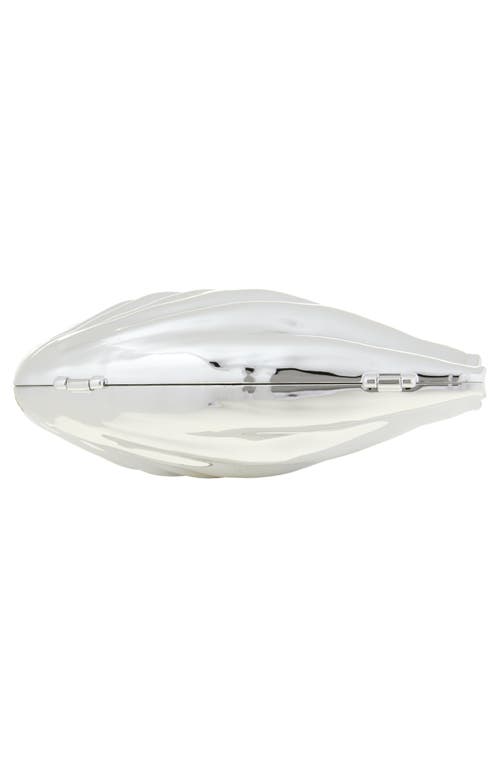 Jw Anderson Silver Shell Clutch In Silver 910