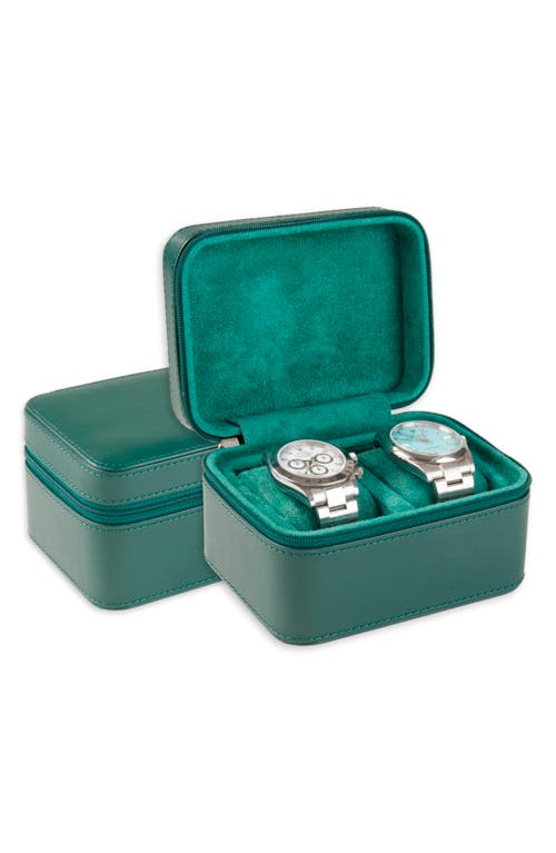 Bey-berk Matteo Leather Watch Case In Green