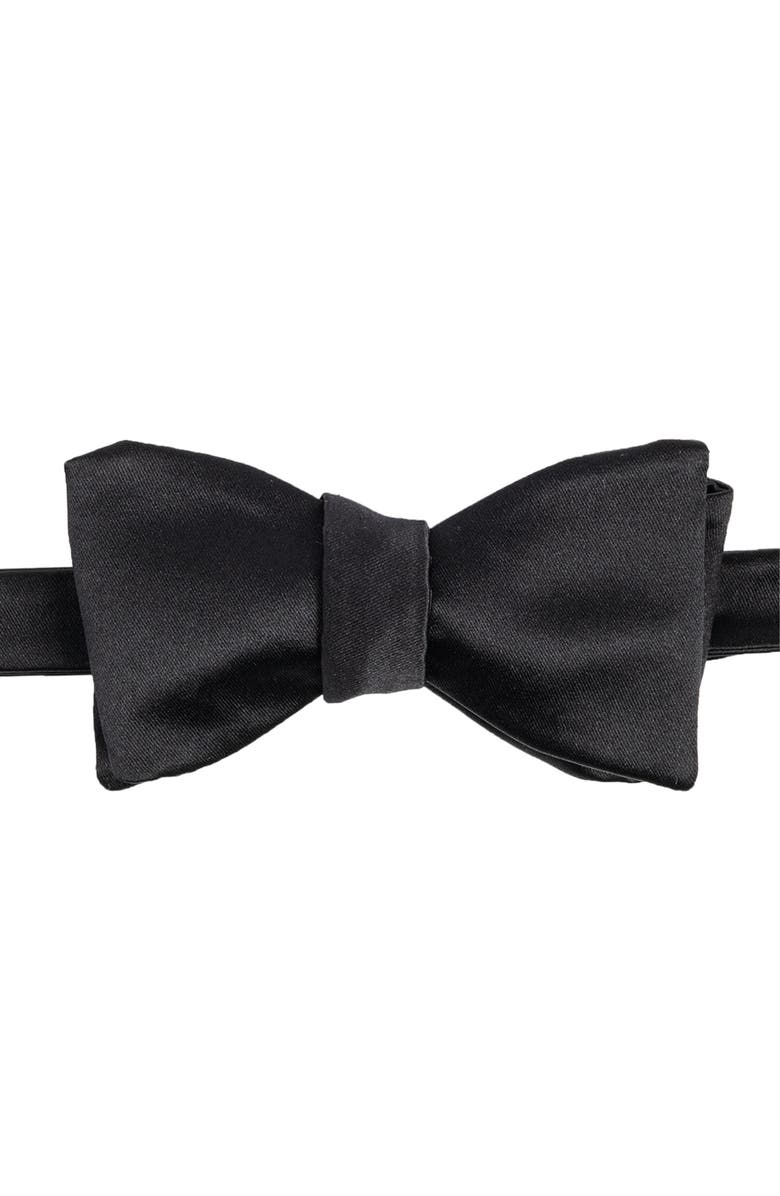 Brooklyn Brigade Men's Solid Satin Bow Tie, Main, color, 