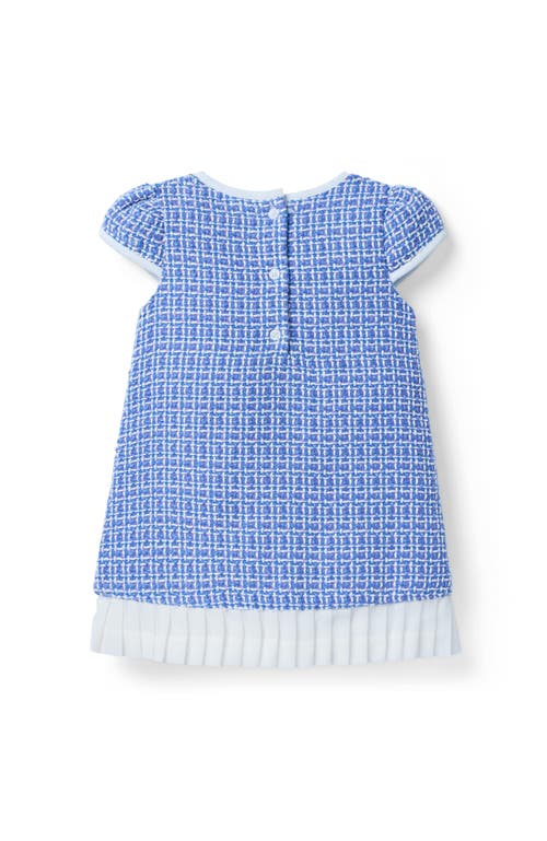 Janie And Jack The Trending Tweed Dress In Blue