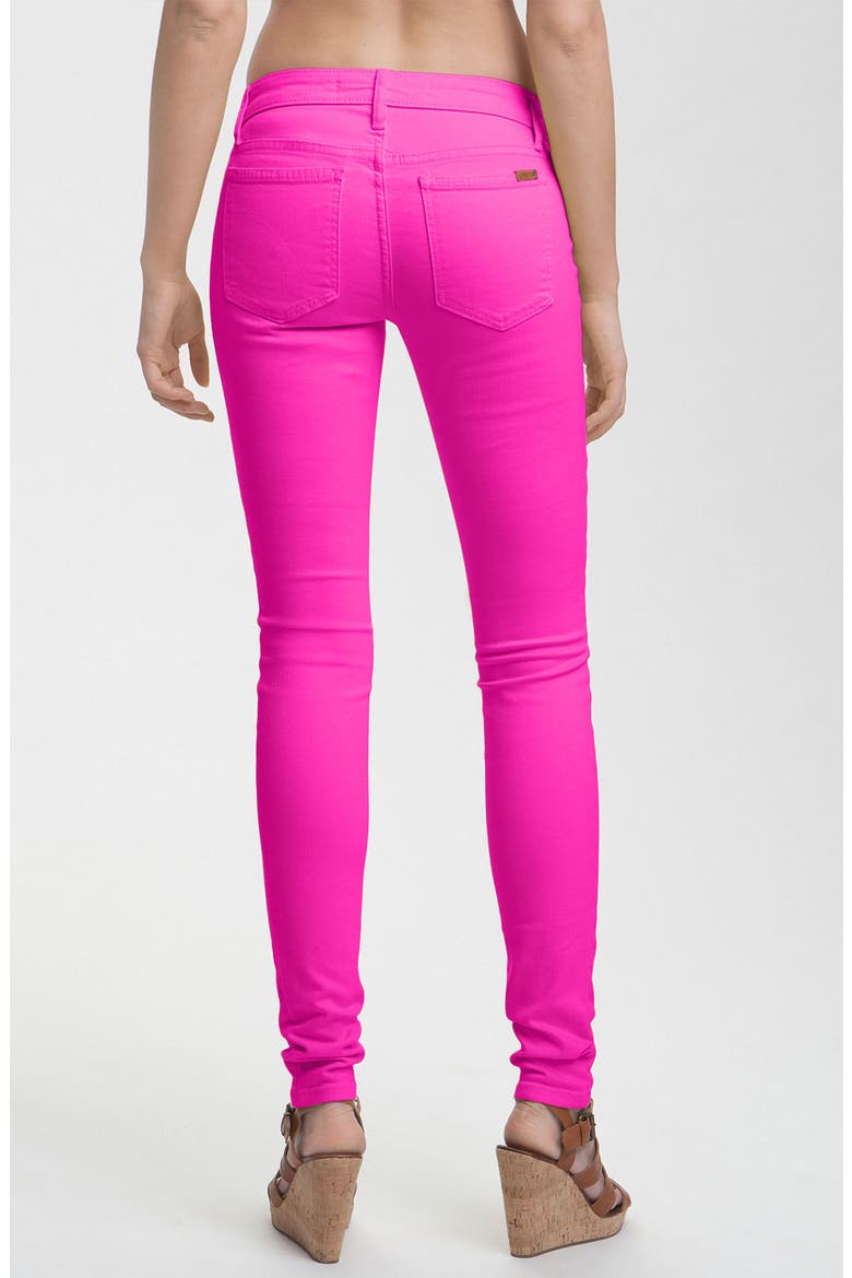 Skinny Stretch Jeans, Main, color, BORDEAUX
