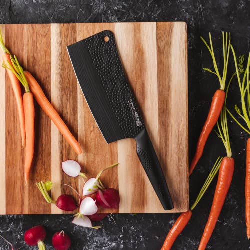 Cuisine::pro Id3 Black Samurai 6.5" Cleaver Knife In Black