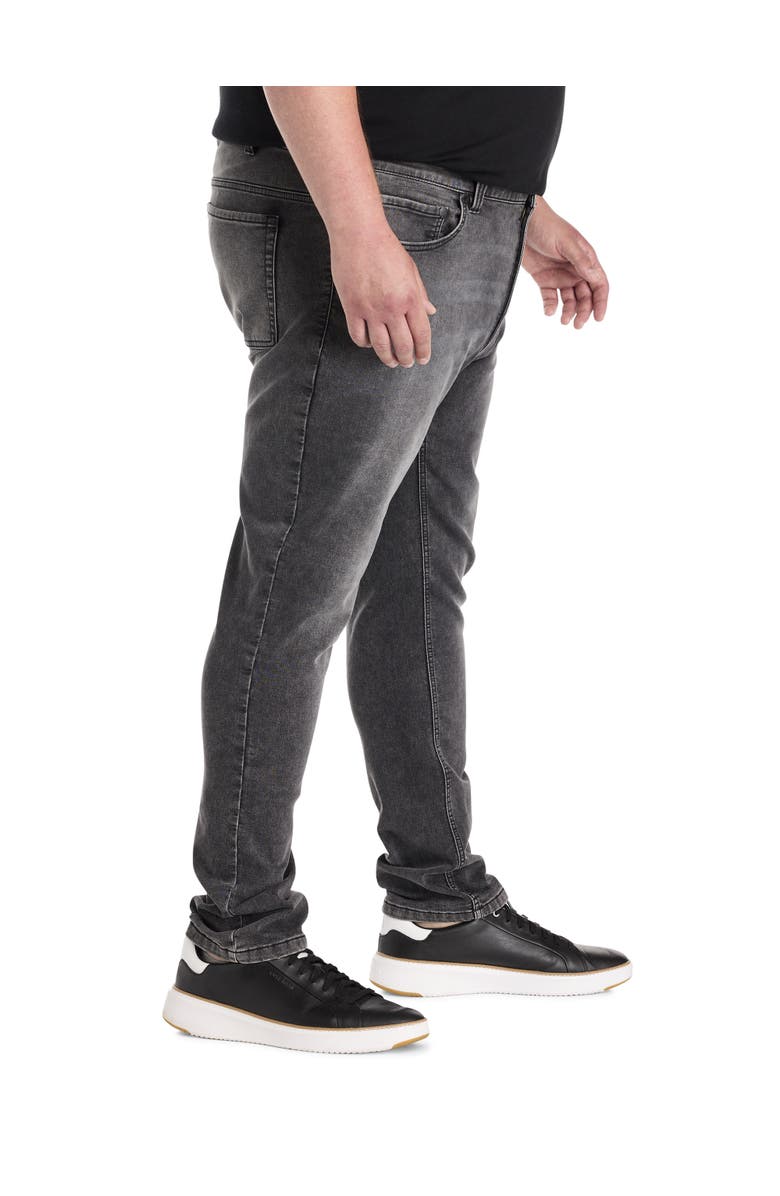 True Nation by DXL Big & Tall Slim Fit Weekend Jeans, Alternate, color, Grey Watch