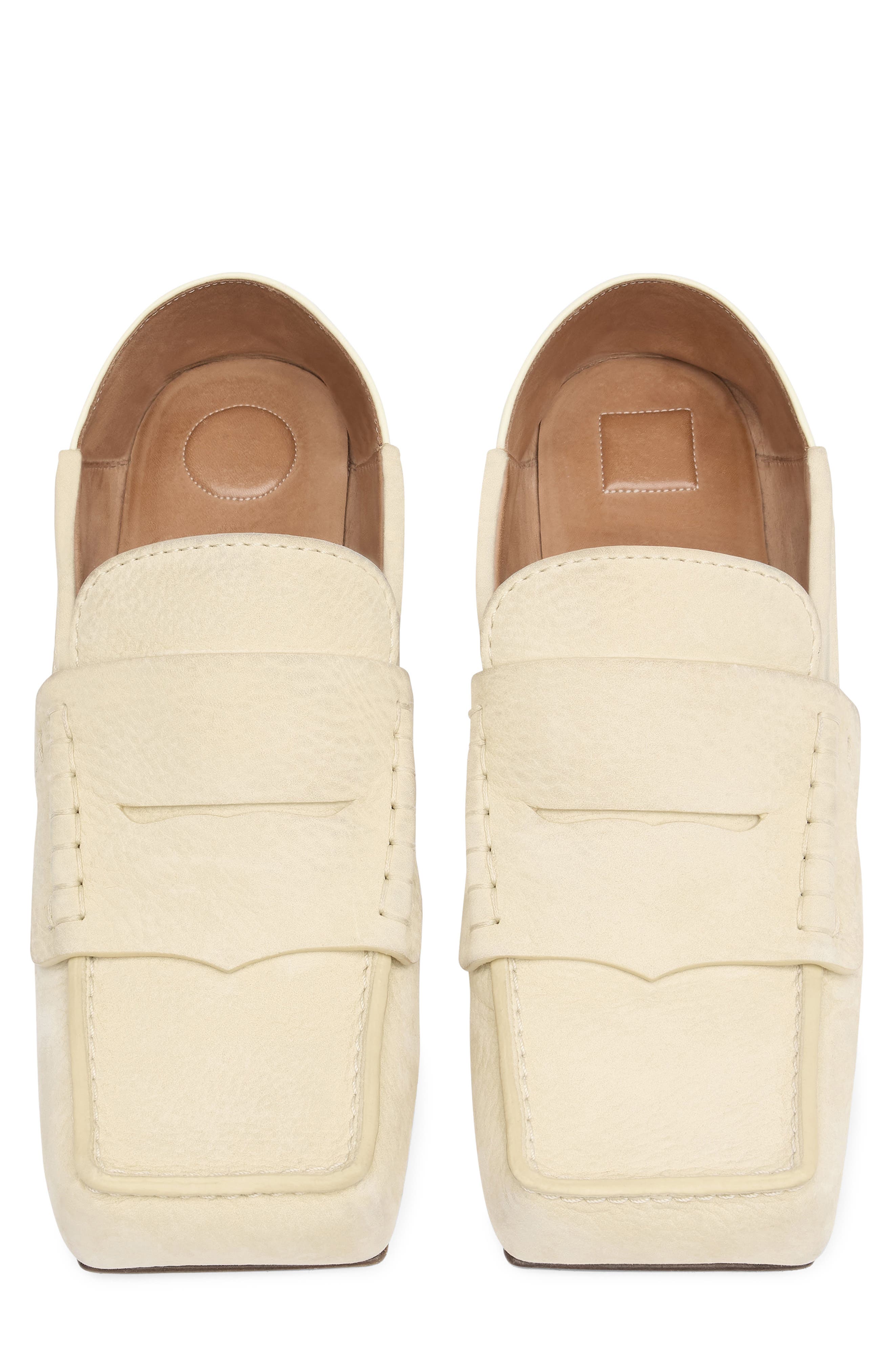 Jacquemus Les Mocassins Carré Penny Loafer, Alternate, color, Pale Yellow 205