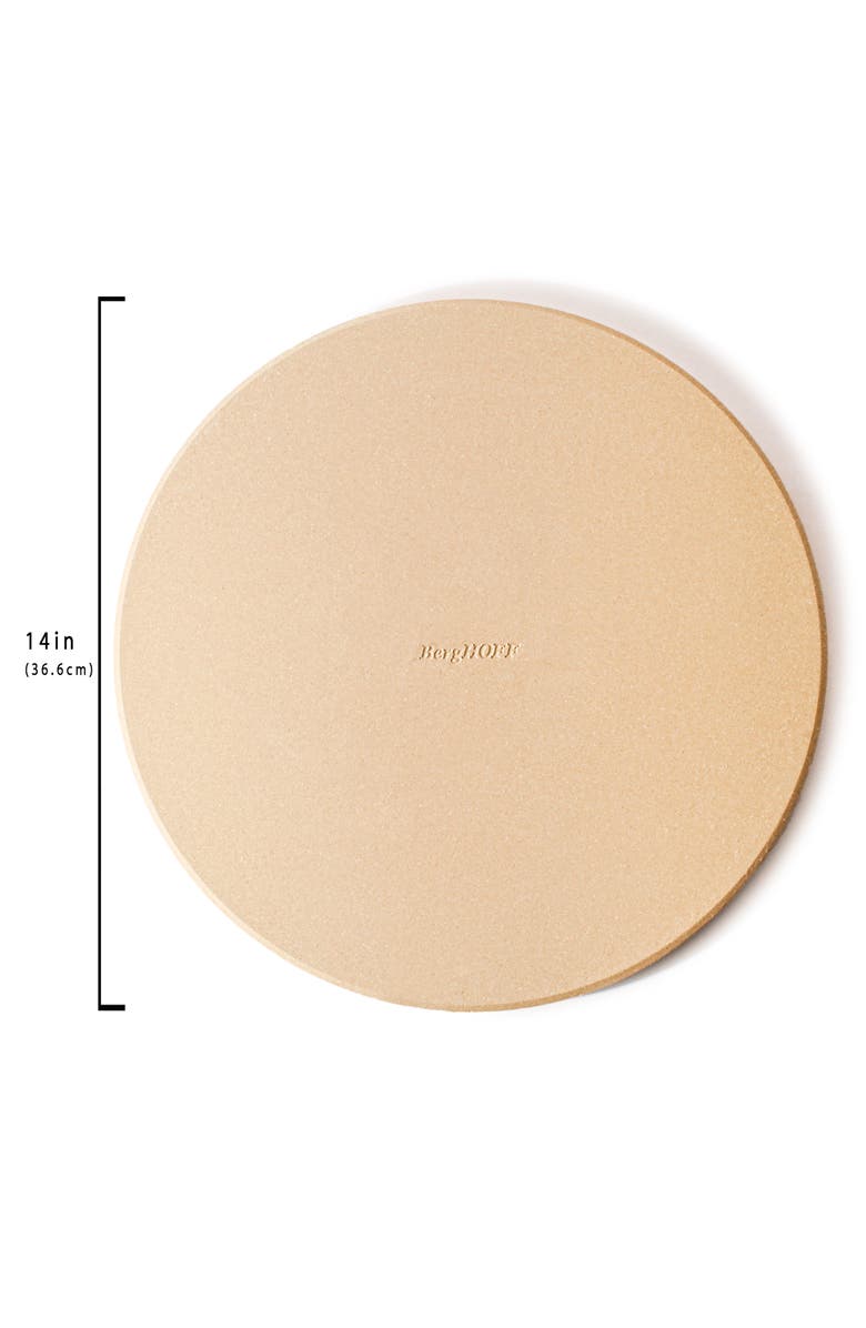 BergHOFF Leo 14-Inch Pizza Stone, Paddle Grater & Cutter Set, Alternate, color, Silver