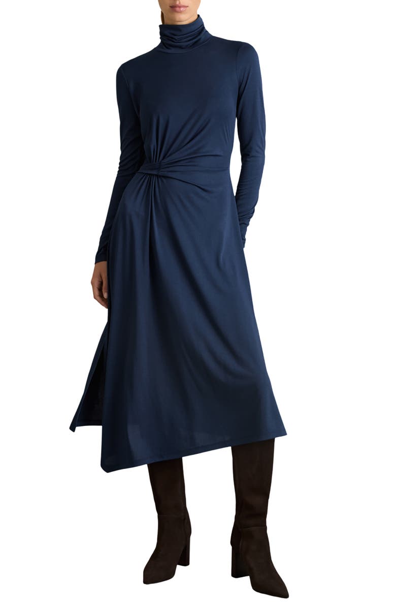 Reiss Casey Draped Jersey Midi Dress, Main, color,