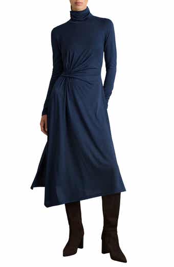 Reiss Casey Draped Jersey Midi Dress