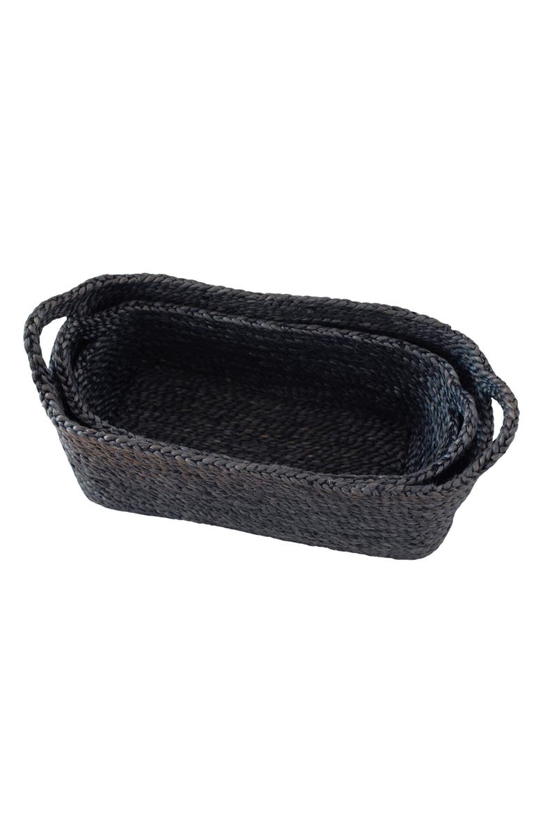 Will & Atlas Set of 2 Rectangular Jute Tray Baskets, Alternate, color, 