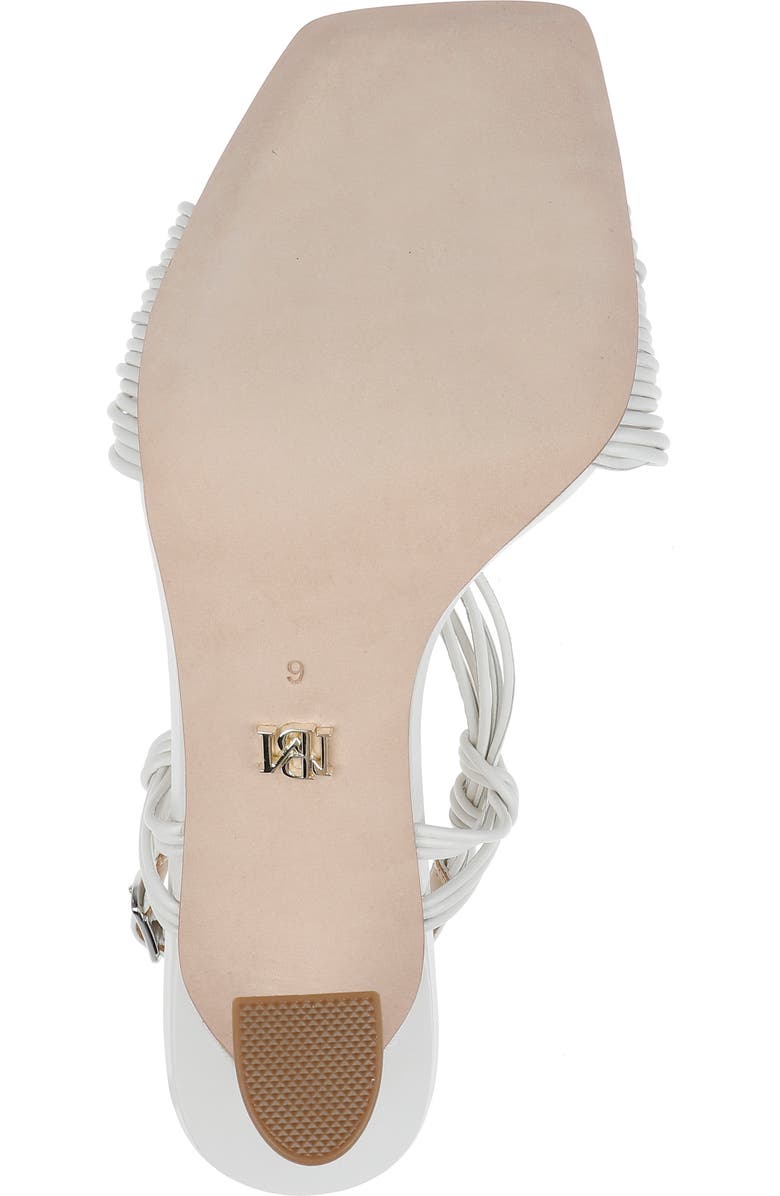 Badgley Mischka Collection Carmine High Shine Slingback Sandal, Alternate, color, Soft White