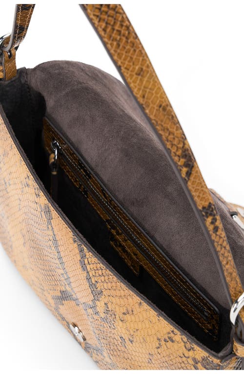 Staud Harlow Leather Shoulder Bag In Brown