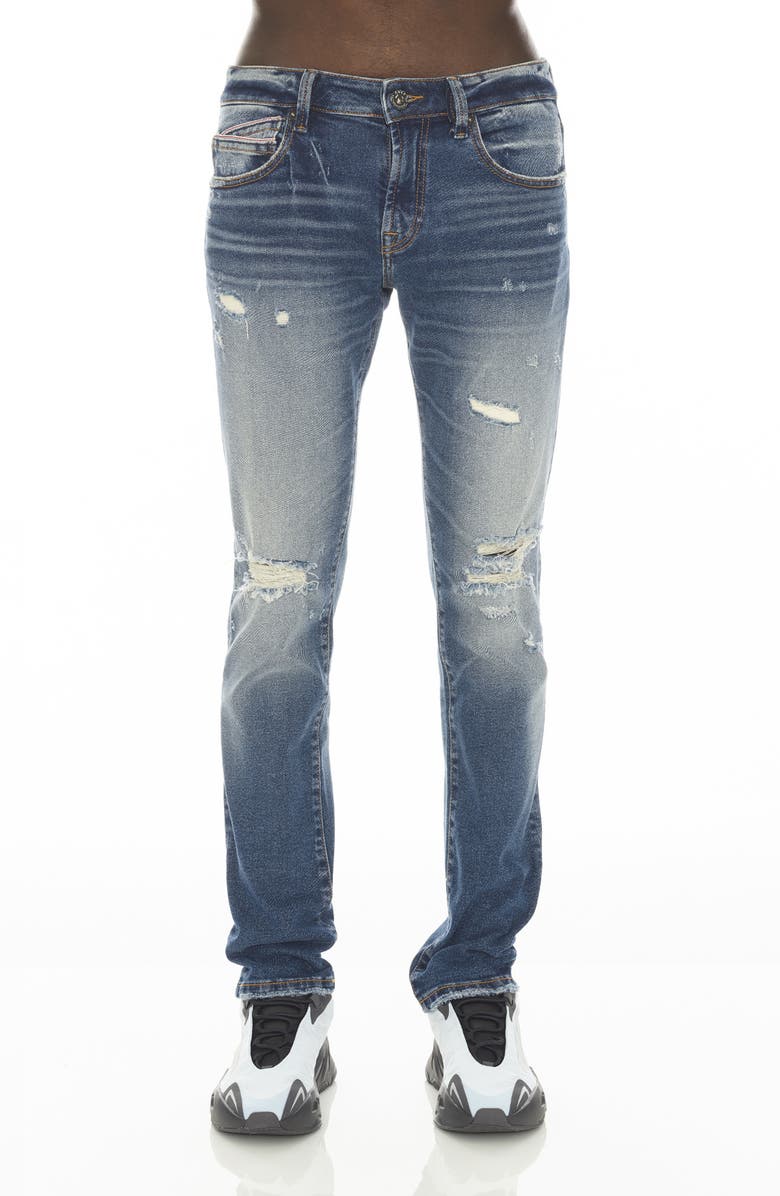 Cult of Individuality Rocker Slim Fit Ripped Jeans, Main, color,