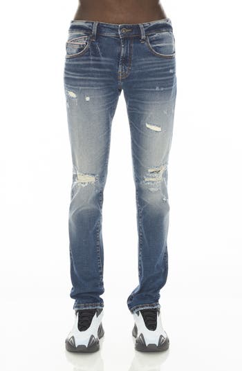 Cult Of Individuality Rocker Slim Fit Ripped Jeans In Stoke
