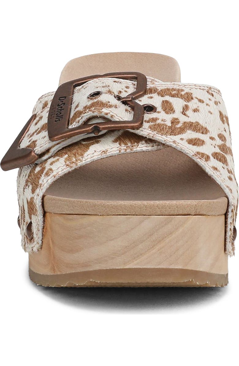 Dr. Scholl's Original Rodeo Platform Slide Sandal, Alternate, color, Tan Calf Hair