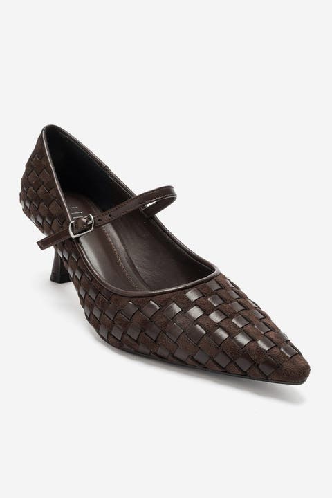 Rhodes Woven Mary Jane Pump