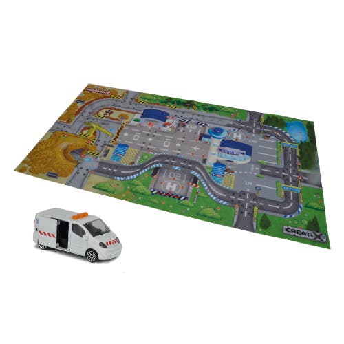 Dickie Toys HK Ltd Creatix Construction Playmat Playset With 1 Diecast Car in Multicolored  product