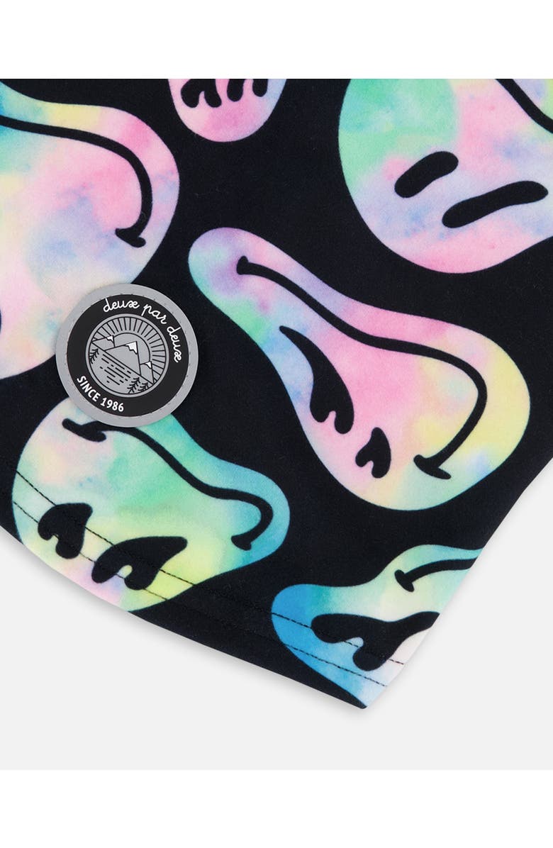 Deux par Deux Brushed Jersey Balaclava, Alternate, color, Smiley Face Girl