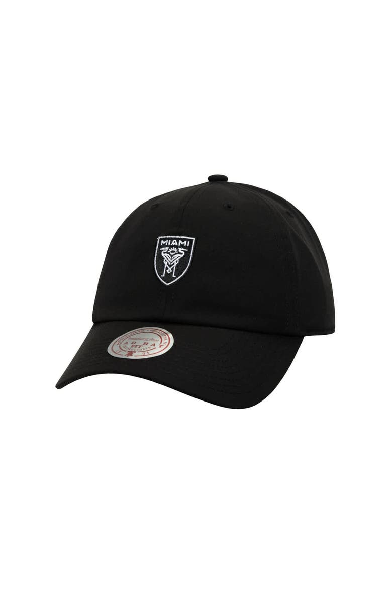 Mitchell & Ness Men's Mitchell & Ness Black Inter Miami CF Perfect Strapback Adjustable Hat, Main, color, Black