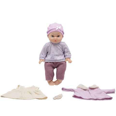 14" Baby Doll Changing Fun Set With Clothing Accessories