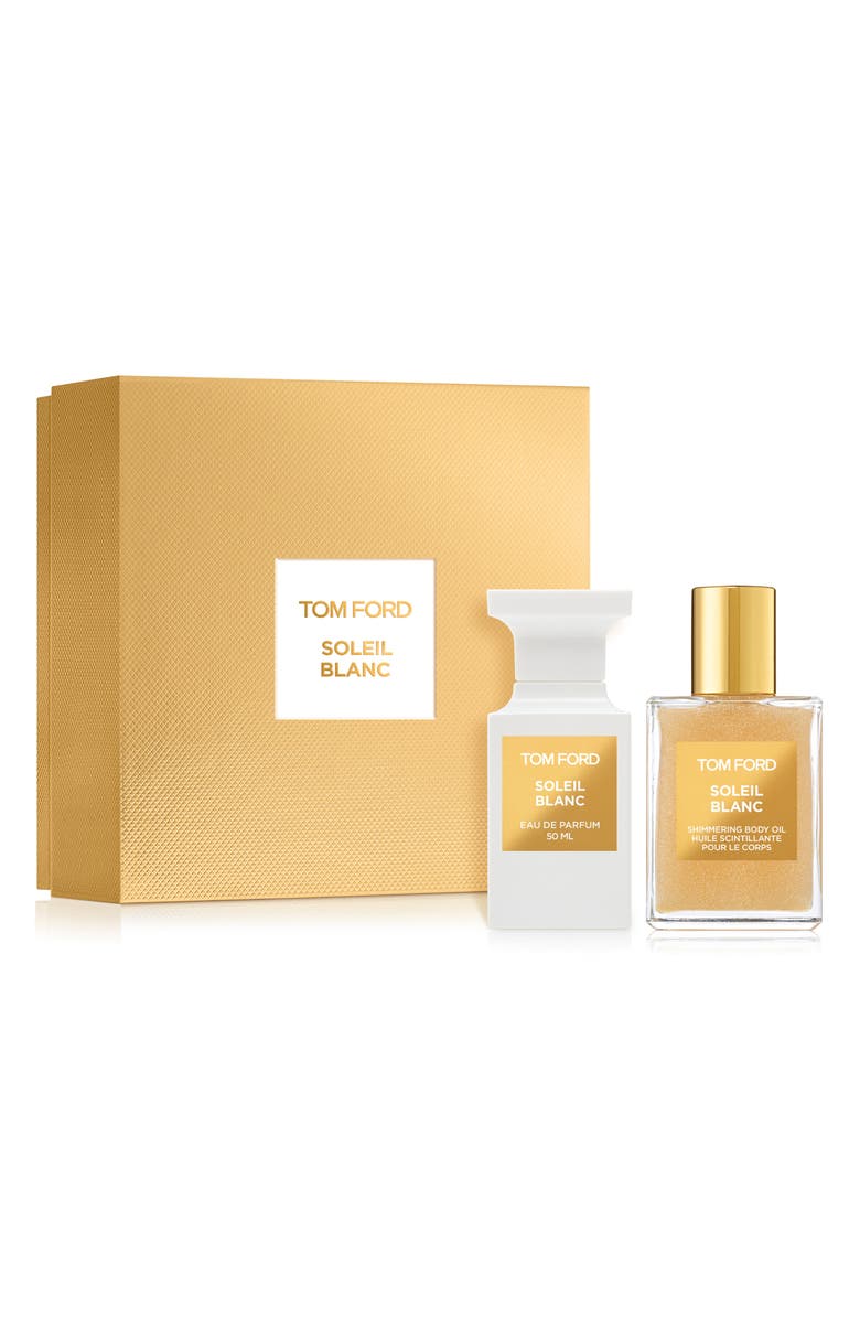 TOM FORD Soleil Blanc Eau de Parfum & Shimmer Body Oil Gift Set (Limited Edition) $340 Value, Main, color,