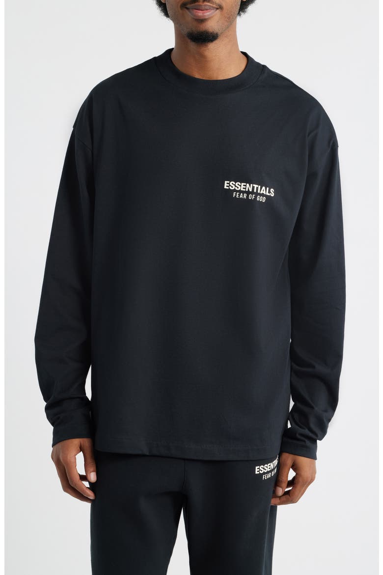 Classic Fit Long Sleeve Logo Graphic T-Shirt, Main, color, VINTAGE BLACK