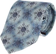 Trafalgar Clarence The Classy Snowflake Silk Holiday Necktie