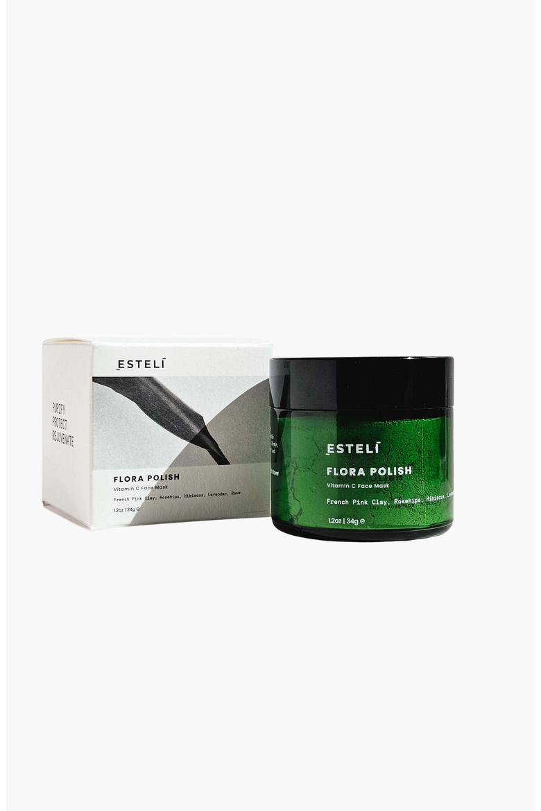 FLORA POLISH Vitamin C Face Mask FACE, Alternate, color, Dark Green