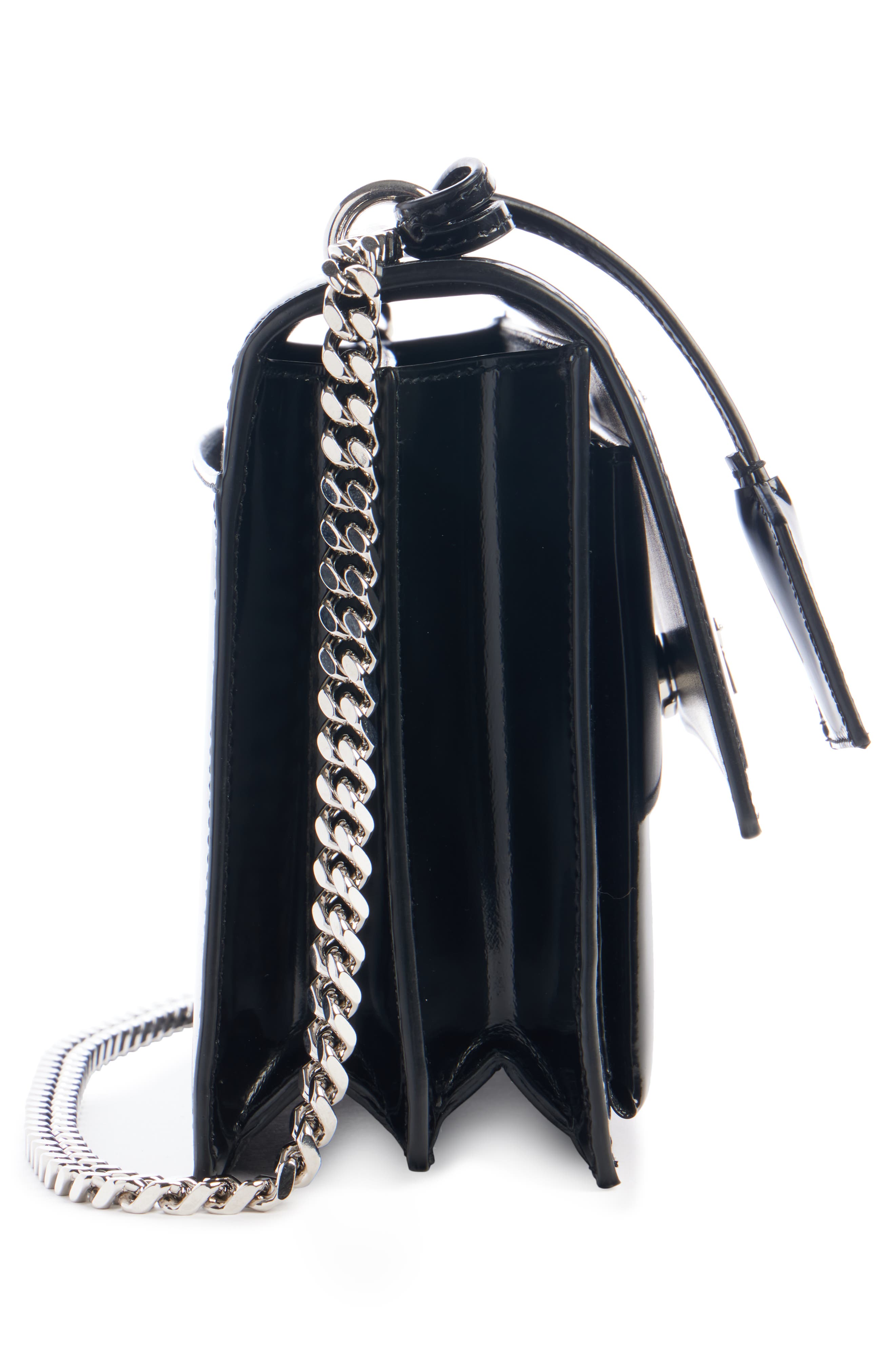 Saint Laurent Medium Sunset Patent Leather Shoulder Bag, Alternate, color, 