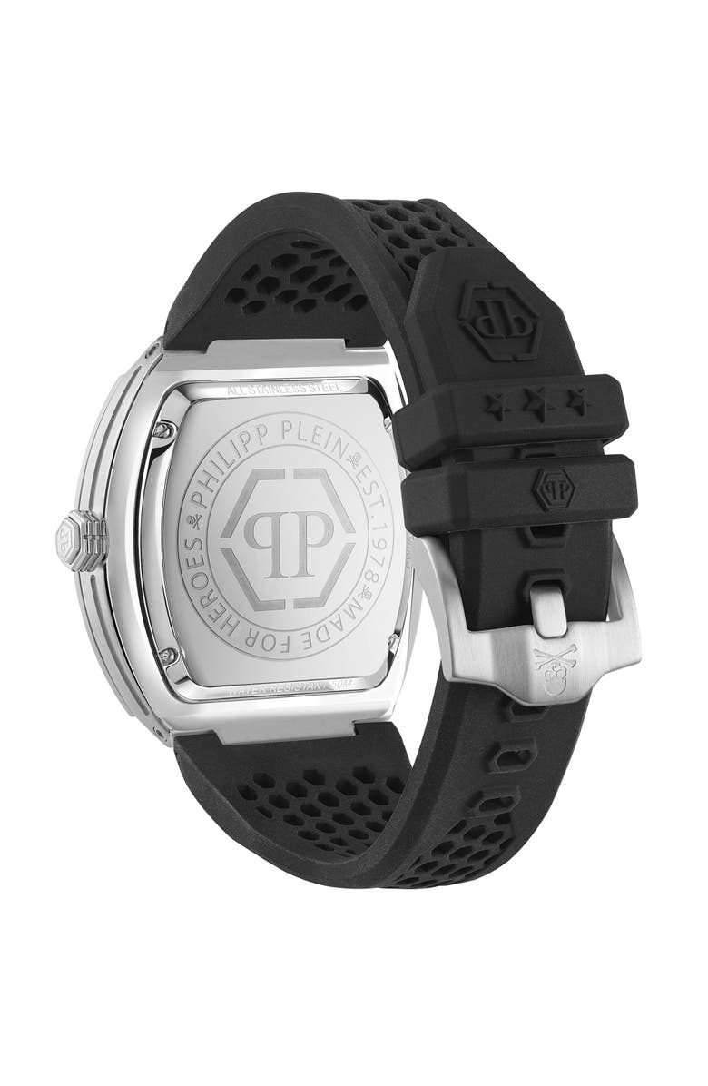 PHILIPP PLEIN Stainless Steel Watches The Hexagon Phantom Men, Alternate, color, Black/Silver