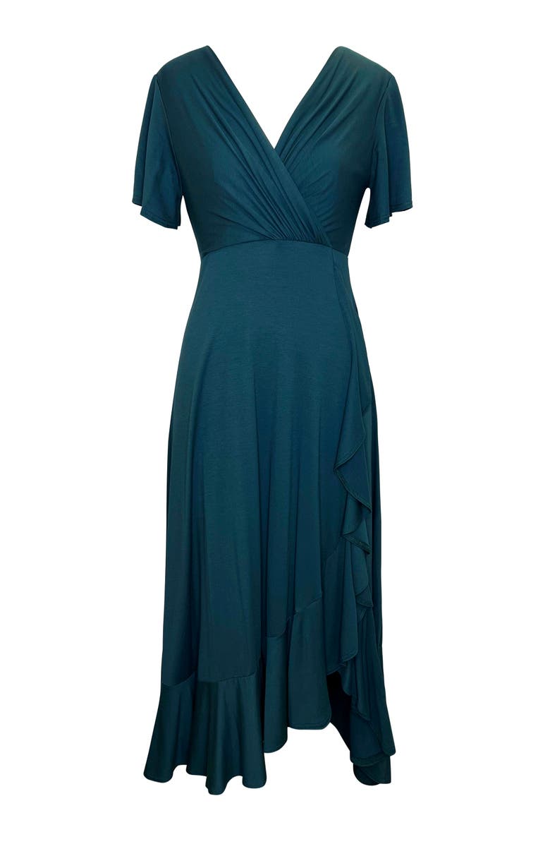 Alie Street London Waterfall Dress, Alternate, color, Pine Green