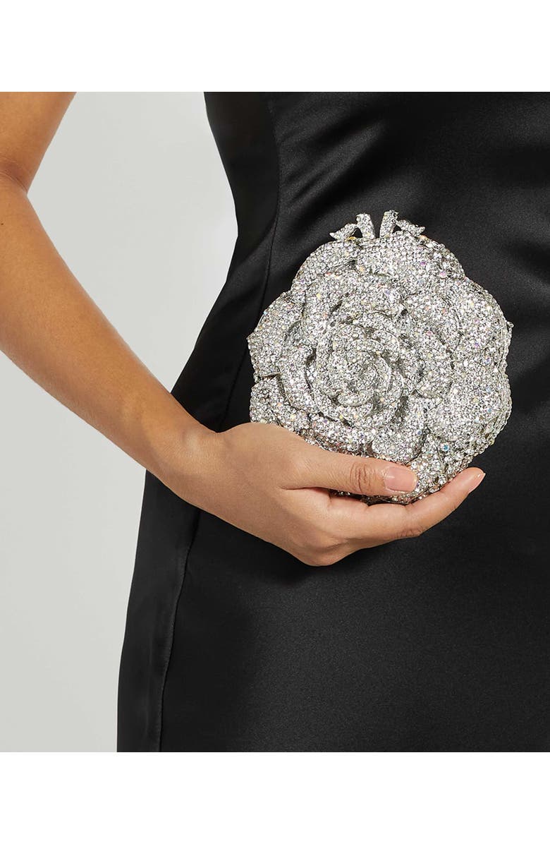 Dune London Bling Flower Clutch, Alternate, color,