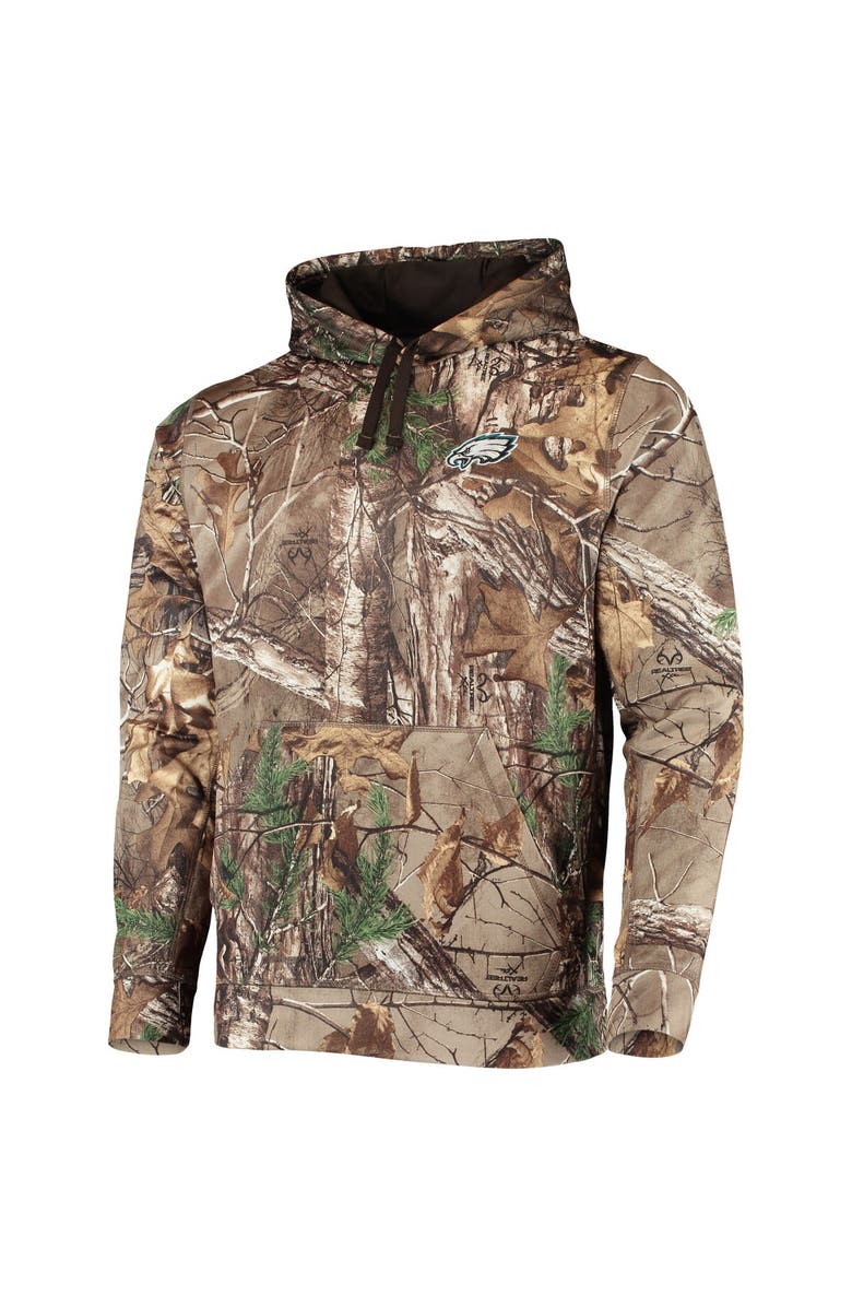 DUNBROOKE Men's Dunbrooke Realtree Camo Philadelphia Eagles Circle Champion Tech Fleece Pullover Hoodie, Alternate, color, 