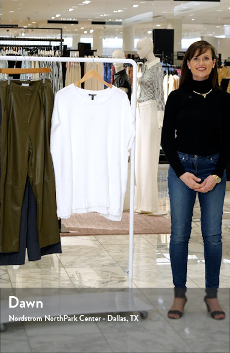 Crewneck Short Sleeve Organic Cotton Sweater, sales video thumbnail