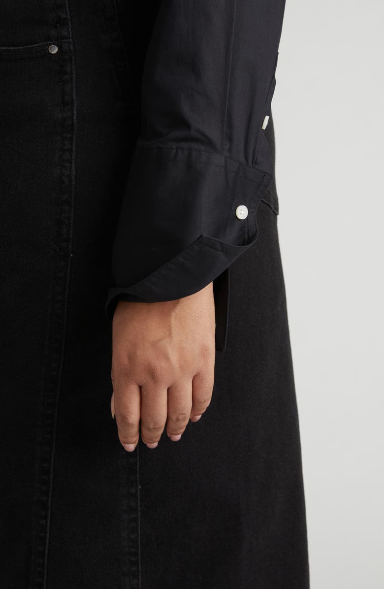 Universal Standard Henning x US Madison Poplin Button-Up Shirt, Alternate, color, 