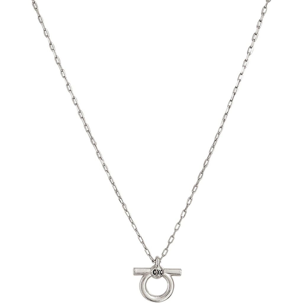 Cxc Mini Omega Necklace In Metallic
