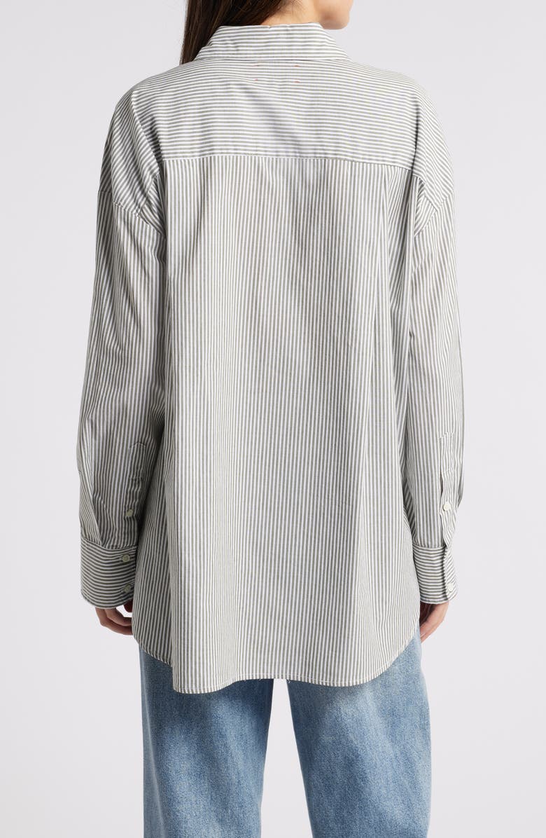 XÍRENA Sydney Stripe Cotton Button-Up Shirt, Alternate, color, 