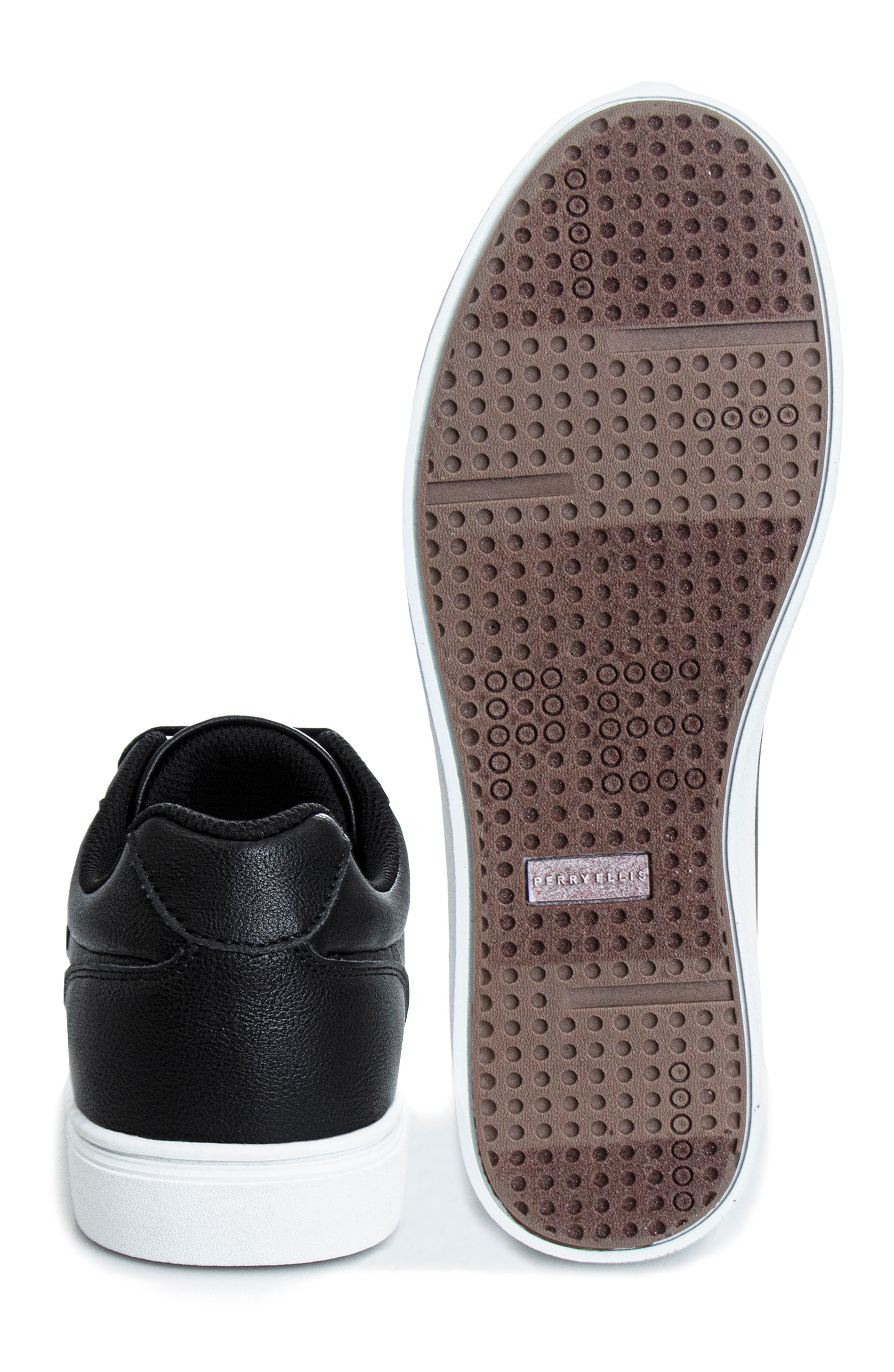 Perry Ellis Low Top Sneaker, Alternate, color, Black