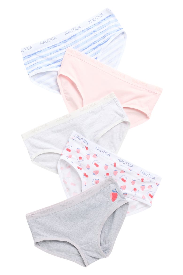 Kids' Assorted 5-Pack Bikini Briefs, Main, color, CLARET RED STRAWBERRIES