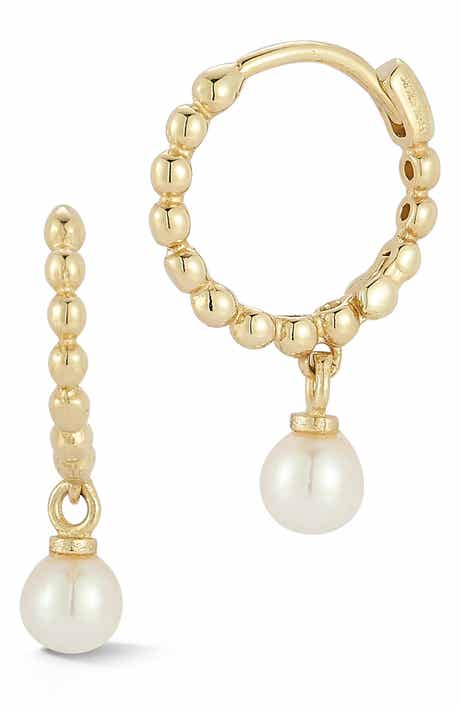 Ember Fine Jewelry Cultured Pearl Charm Earrings