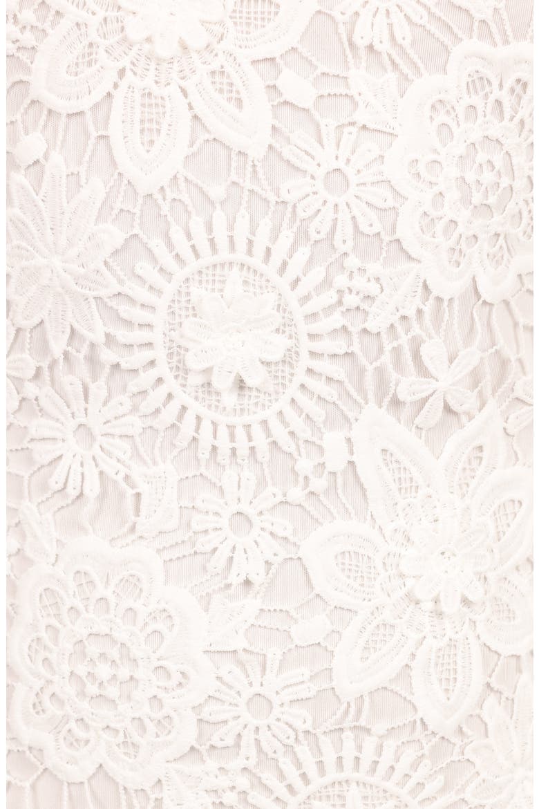 Becca Lace Midi Dress, Alternate, color, WHITE