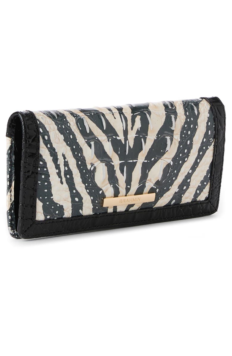 Brahmin Ady Croc Embossed Leather Wallet, Alternate, color, Everlasting Encore