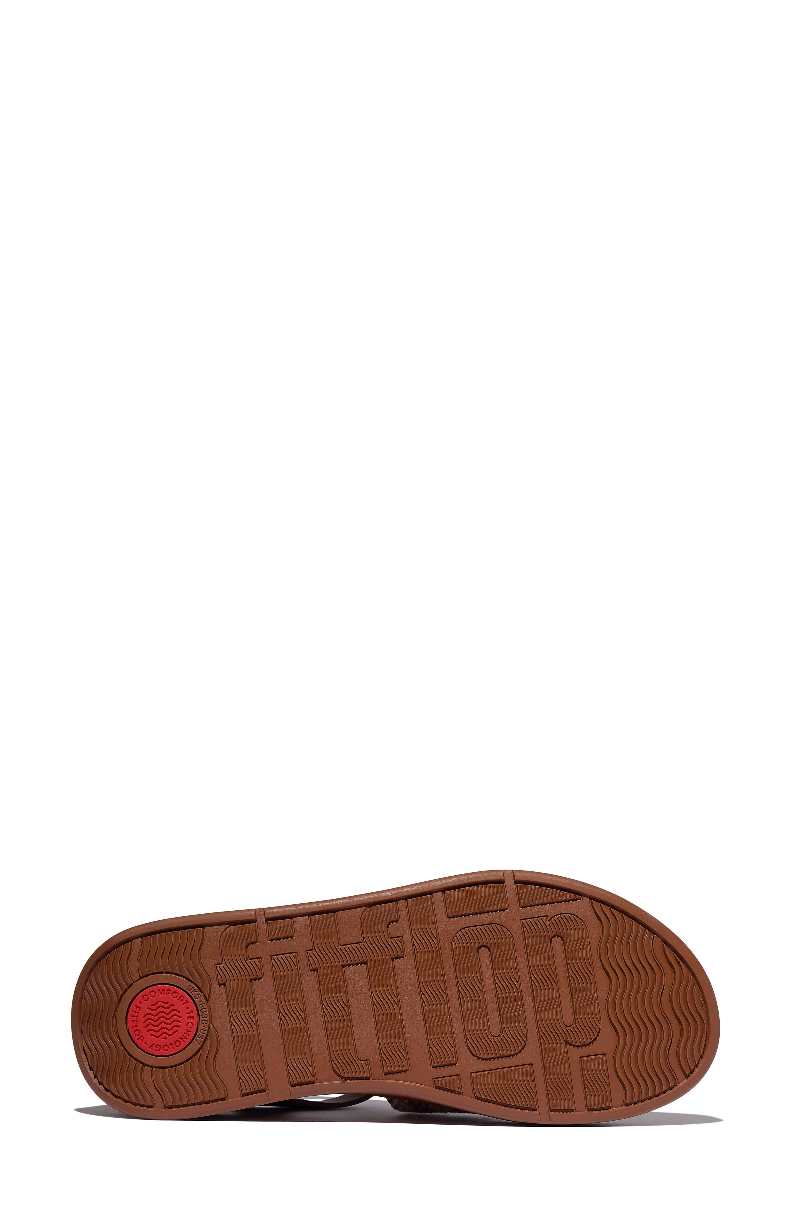 FitFlop F-Mode V-Weave Sandal, Alternate, color, Deep Tan/ Paris Beige