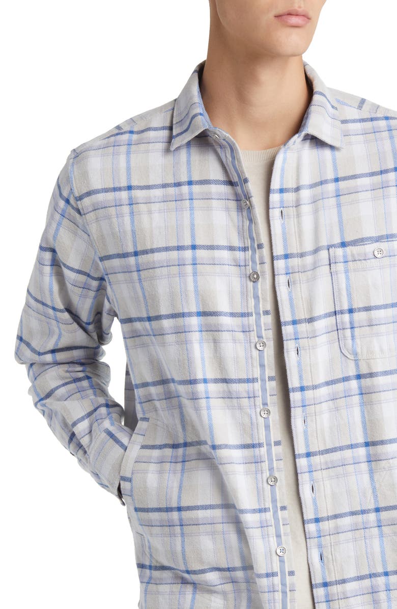Tommy Bahama Leid Back Plaid Flannel Shirt Jacket, Alternate, color, 