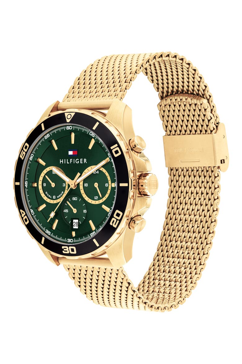 Jordan Multifunction Mesh Strap Watch, Alternate, color, GREEN