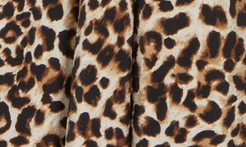 Shop Renee C Leopard Smocked Waist Midi Dress