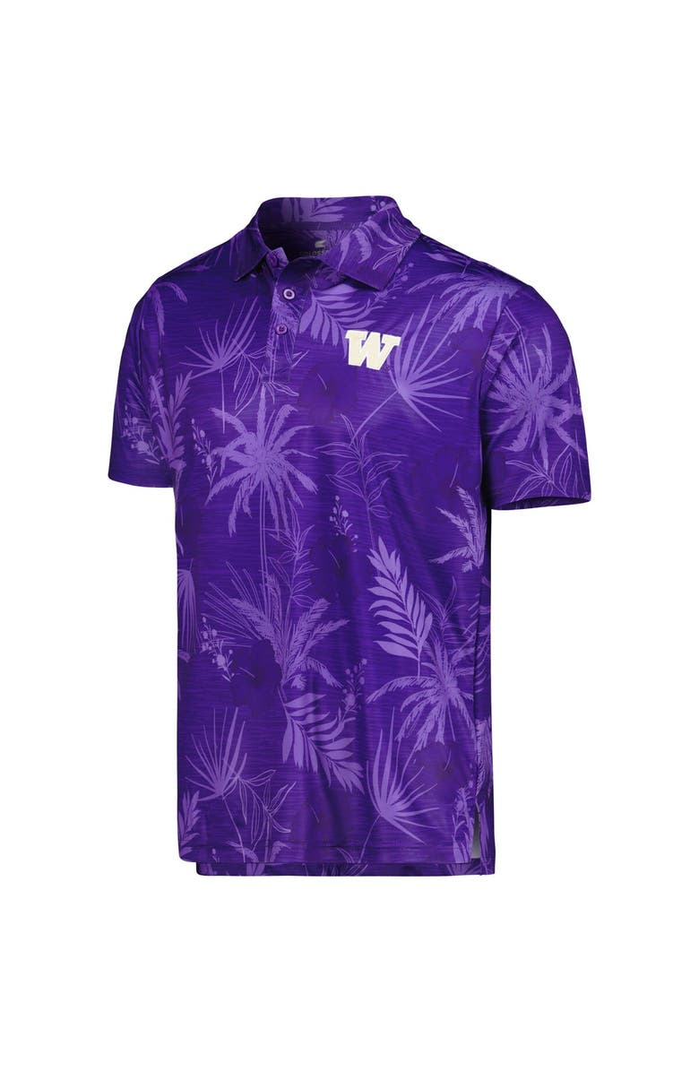 COLOSSEUM Men's Colosseum Purple Washington Huskies Palms Team Polo, Alternate, color, Purple