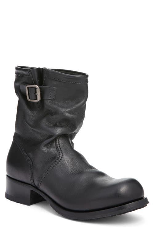 Prada Leather Mid-calf Boots In Black