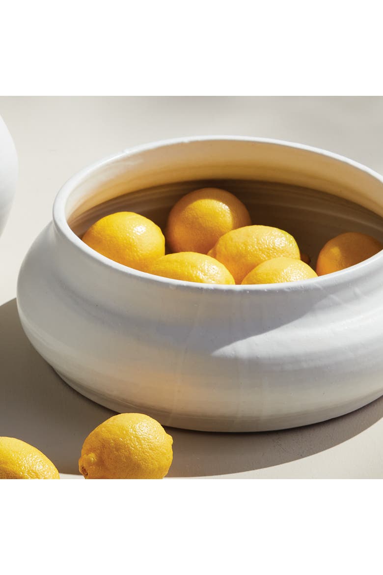 Mirela Decorative Bowl, Alternate, color, White
