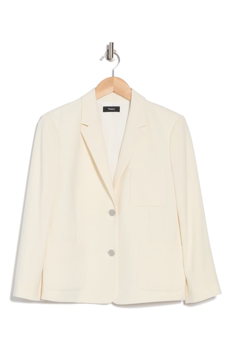 Shrunken Single Breasted Blazer, Main, color, RICE